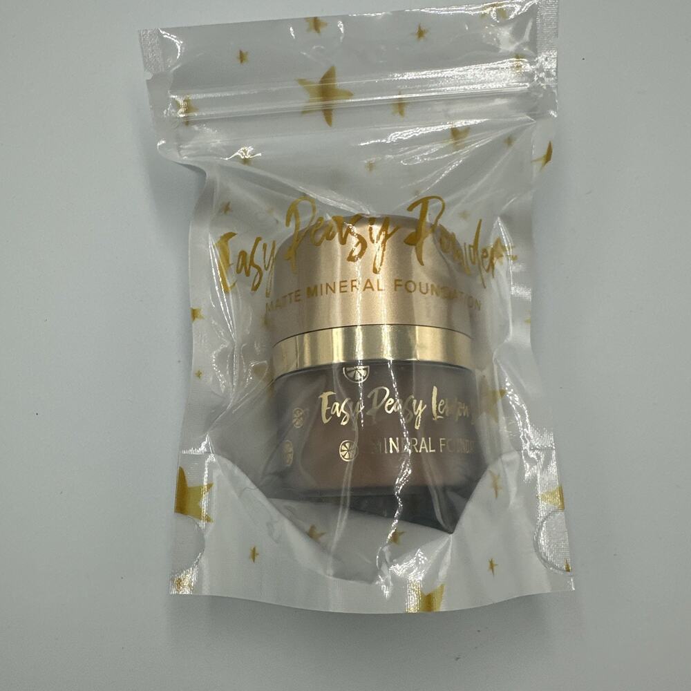 Belle Beauty Easy Peasy Powder Matte Mineral Foundation Tan 0.32 oz FULL SIZE